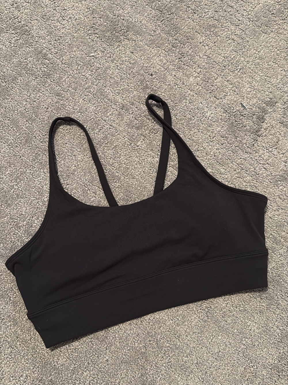 Vuori Black Scoop Sports Yosemite Bra